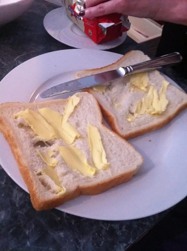 bread buttering fail