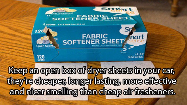 car-Keep-Your-Car-Fresh-With-Dryer-Sheets
