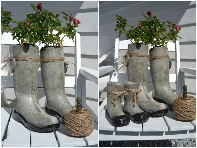 cement-boot-planters