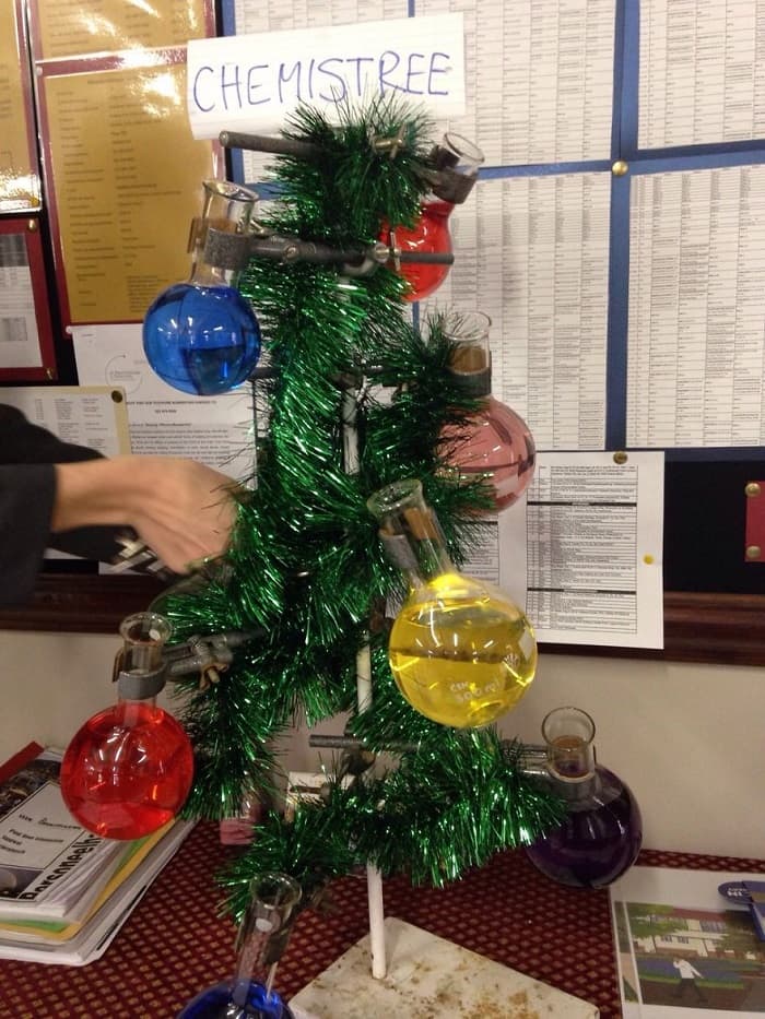 chemistry teacher christmas tree