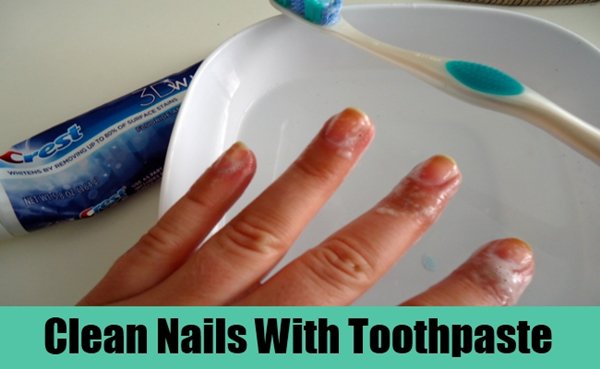 clean-nails-toothpaste