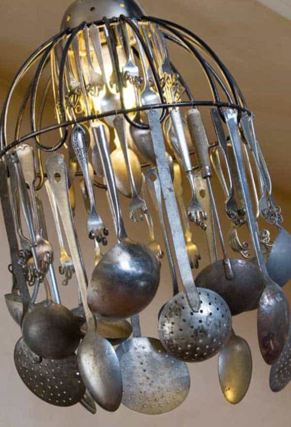 cutlery chandelier