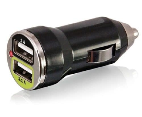 dual USB power through cigarette lighter