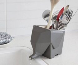 elephant cutlery drainer