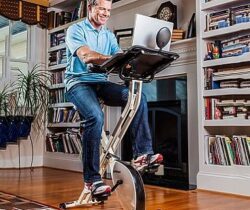 exercise bike desk