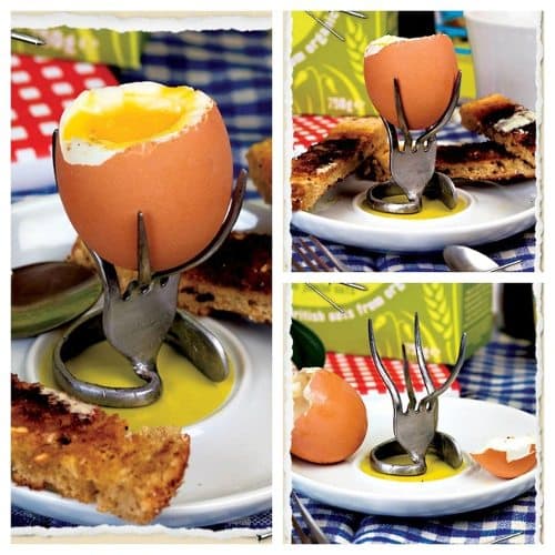 fork egg cup