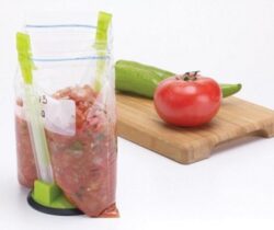 hands-free food bag holder