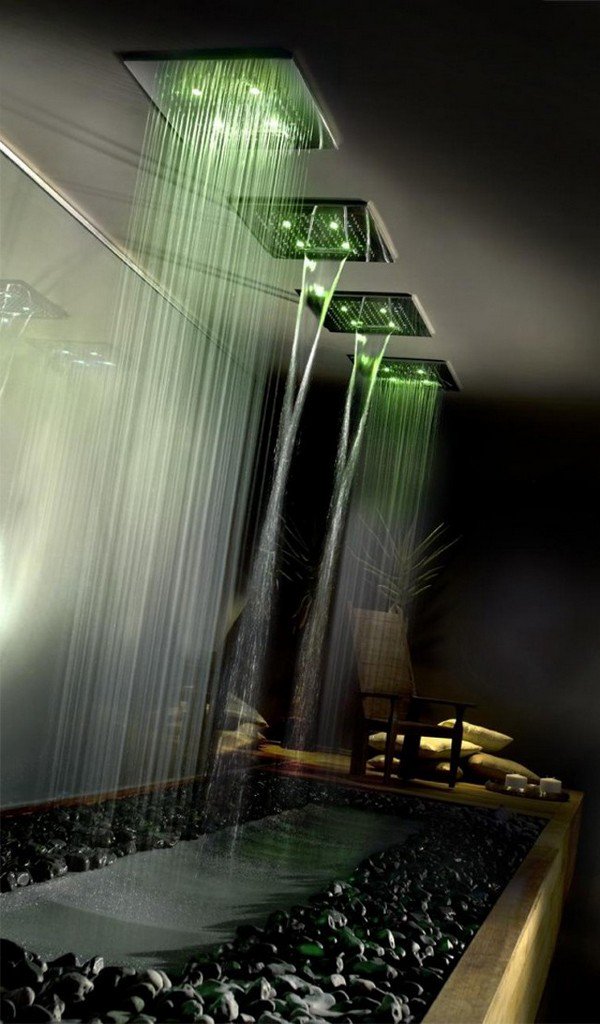 led shower
