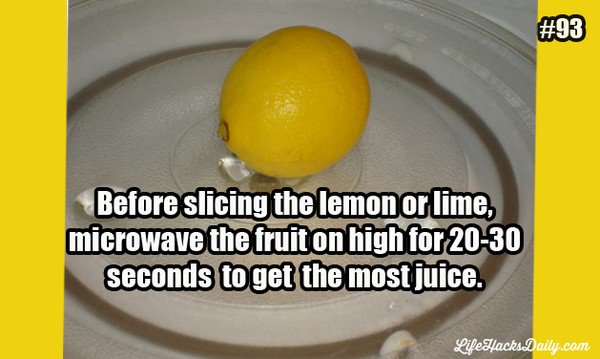 microwave lemon slice