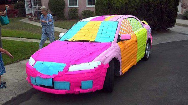 paint job sticky notes