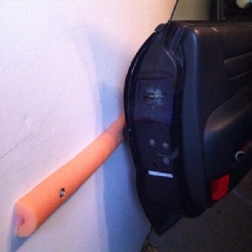 protect your car doors with a pool noodle