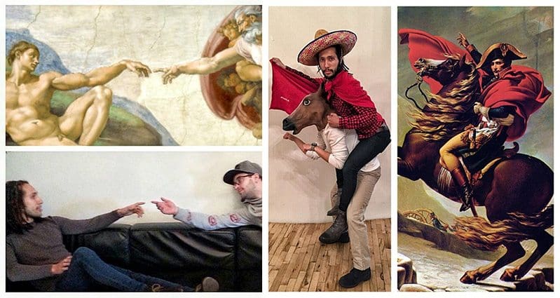 These Co-Workers Recreate Classic Paintings With Hilarious Results