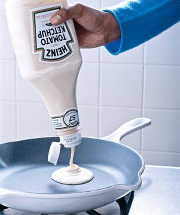 sauce bottle pancake