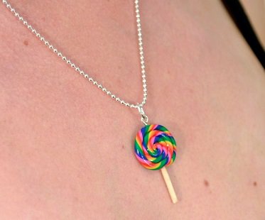 Bubblegum Scented Lollipop Necklace