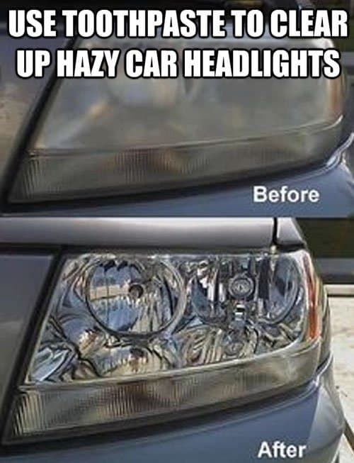 toothpaste car lights