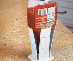 upside down bottle holder