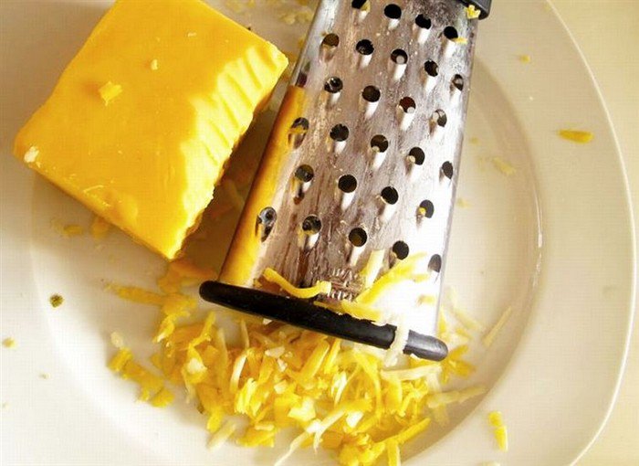 use a potato to clean your grater