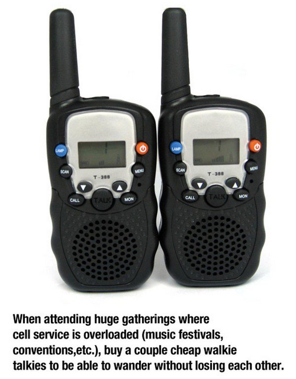 walkie talkies