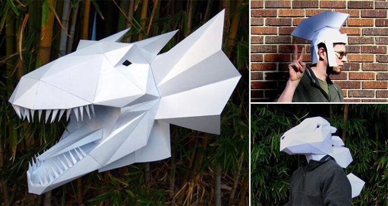 3D Paper Masks and sculptures