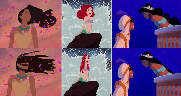Disney Princesses Realistic Hair