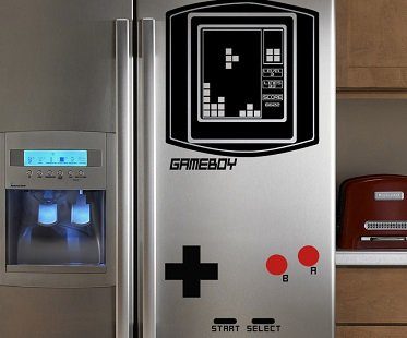 Gameboy Tetris Fridge Decal