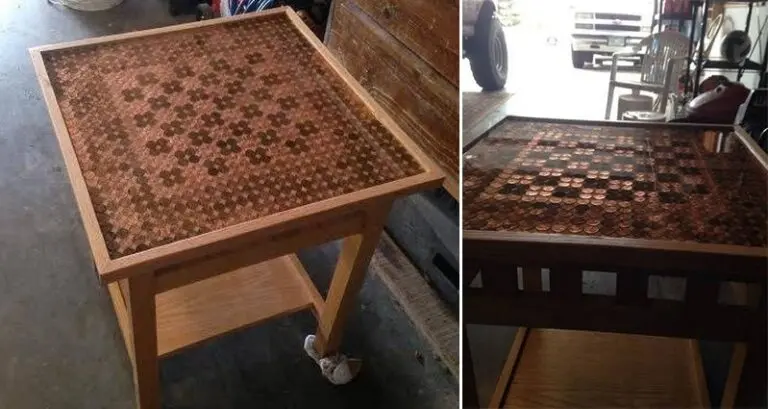 Pennies Chess Table