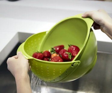 Rinse Bowl and Strainer