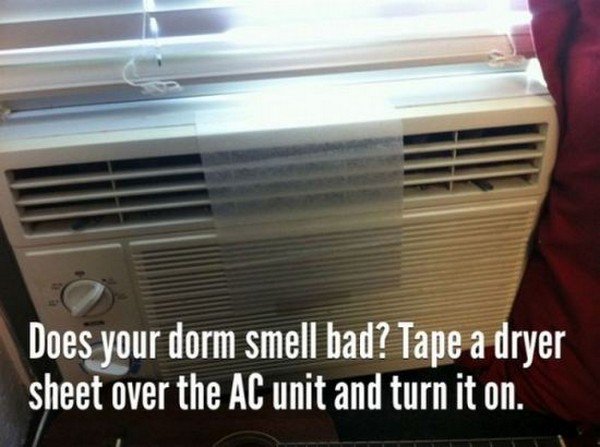 ac unit dryer sheet