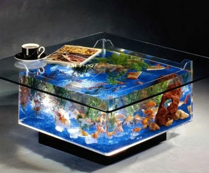 aquarium coffee table