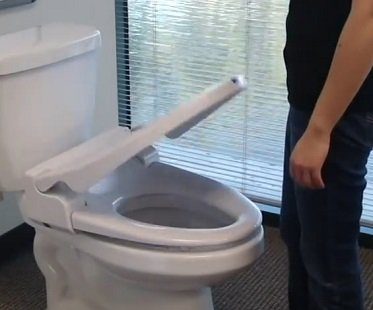 auto lift toilet seat sensor touchless