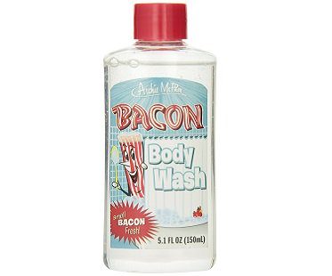 bacon body wash bottle
