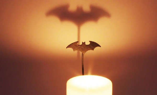 batman shadow candle holder