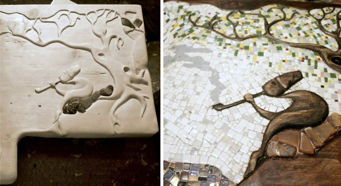 before-and-after-mosaic-sink