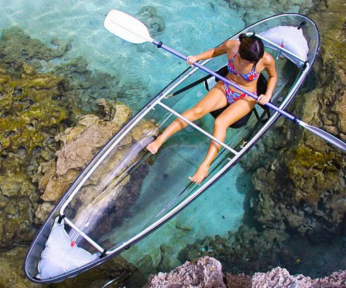 clear canoe