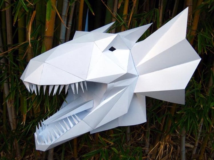 Awesome 3D Paper Masks And Sculptures You Can Make Yourself