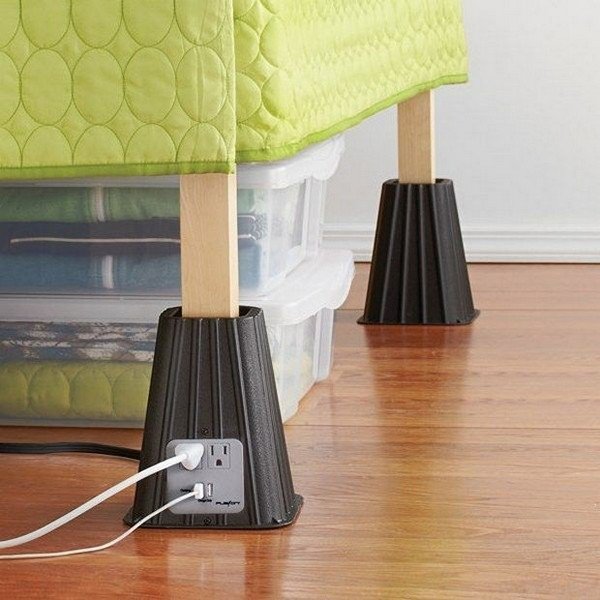 electrical outlet bed risers
