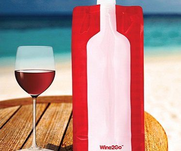 foldable wine bottle flask beach