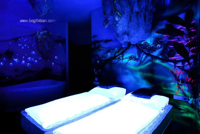 glowing bedroom