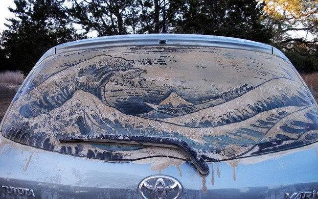 great wave car art