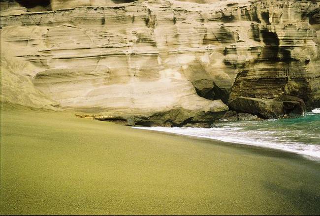 green-beach-sand