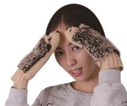hedgehog mittens