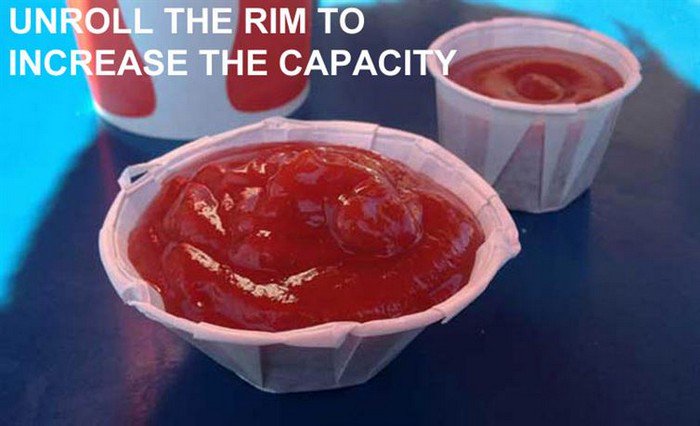 ketchup holder rim unrolled