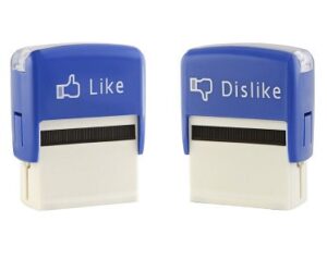 like and dislike stamp set thumbs