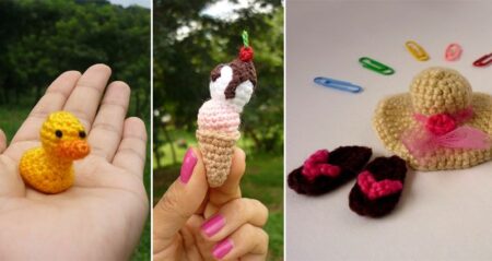 miniature crocheted creations