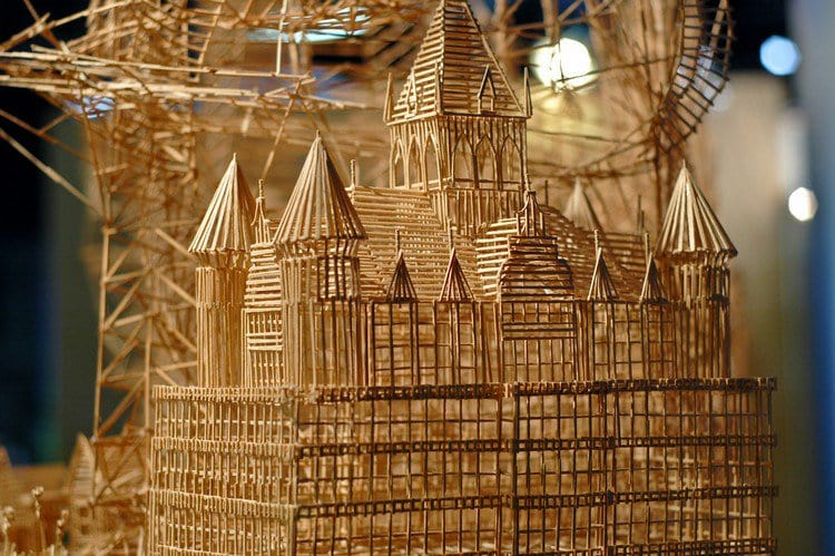 old building toothpicks