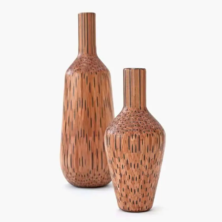 pair pencil vases