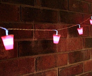 party cup string lights