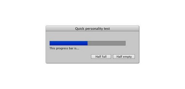 personality test progress bar