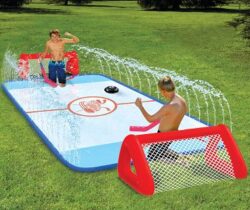 slip and slide hockey rink