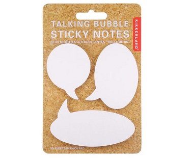 speech bubble sticky notes pack
